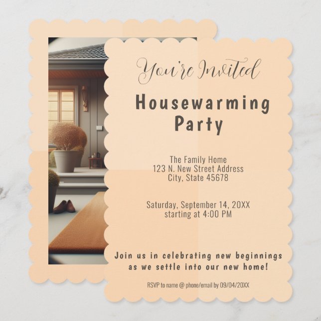 Housewarming Party Invites & Moving Announcements (Front/Back)