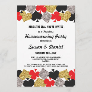Housewarming Party Las Vegas Casino Royale Invite