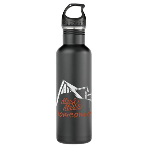 Housewarming party Mr  Mrs Homeowner Stainless Steel Water Bottle