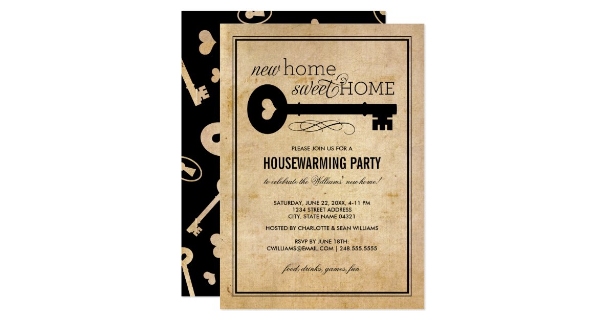 Housewarming Party | New Home Sweet Home Card | Zazzle