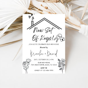 Housewarming Party New Set Of Keys Invitation
