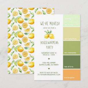 Housewarming Party Paint Chip Editable Color Invitation