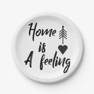 Housewarming party paper plates