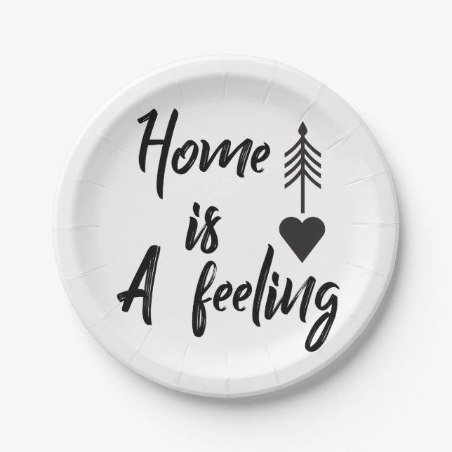 Housewarming party paper plates (Front)