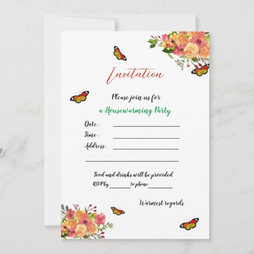 Housewarming Party Template Customized Invitation