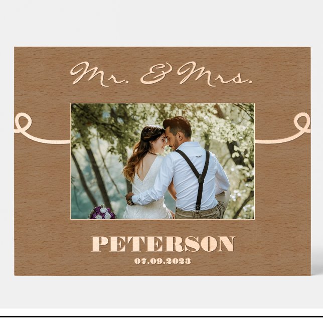 Housewarming Personalized wooden picture frame Engraved Frames (Creator Uploaded)