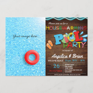 Housewarming Pool Party Invitation