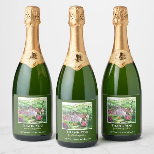 Housewarming Rydal Mount William Wordsworth House Sparkling Wine Label