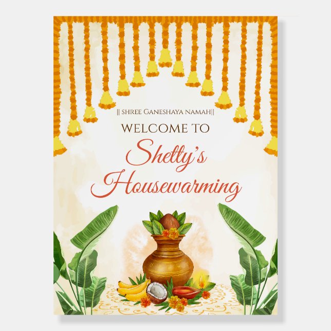 Housewarming sign & Housewarming Welcome sign (Front)