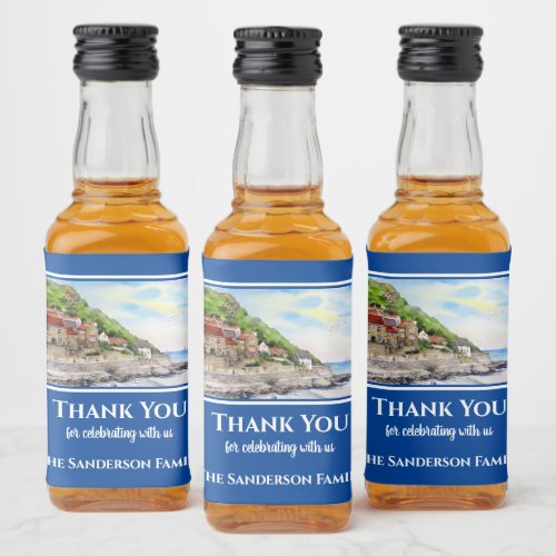 Housewarming Summer in Runswick Bay Coast Liquor Bottle Label