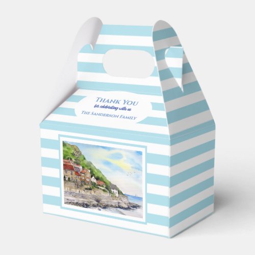 Housewarming Summer in Runswick Bay Stripes Favor Boxes