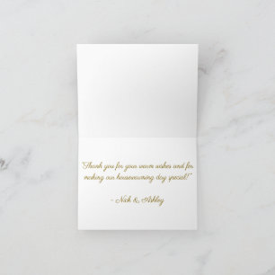 Housewarming Thank You Note Card