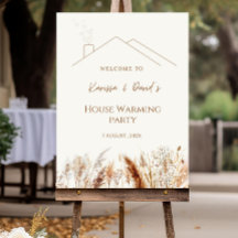Housewarming Welcome Sign Boho Template Editable
