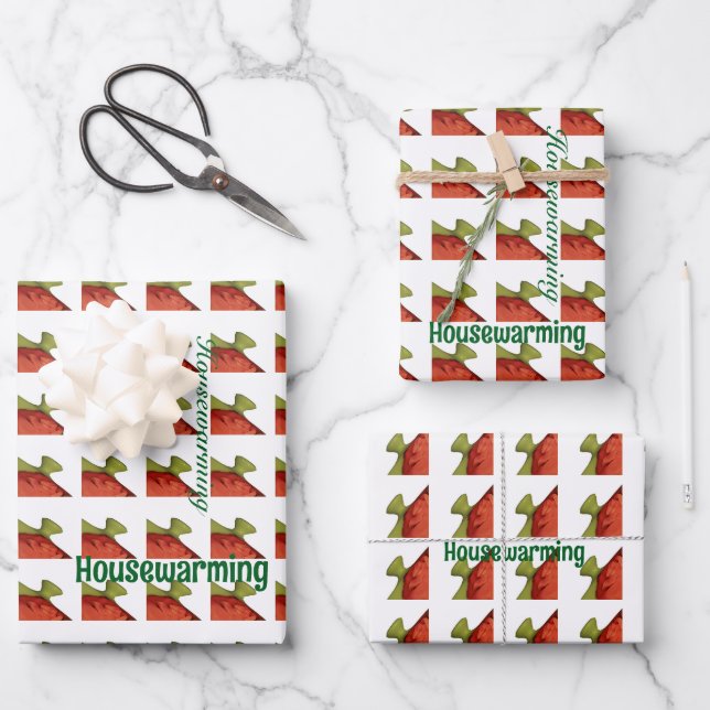 Housewarming  wrapping paper sheets (Front)