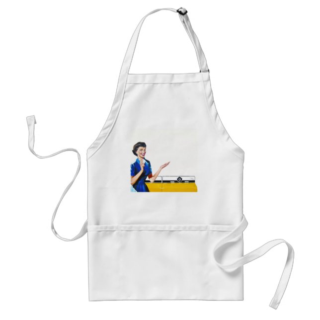 Housewife and New Washer Adult Apron (Front)