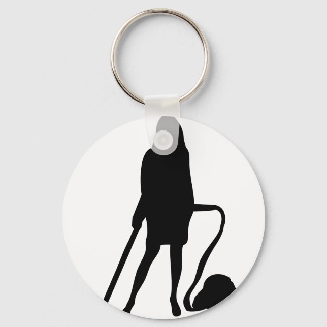 housewife - vacuum cleaner - cleaning keychain (Front)