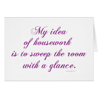 Housework Cards
