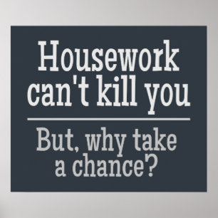 HOUSEWORK custom color poster
