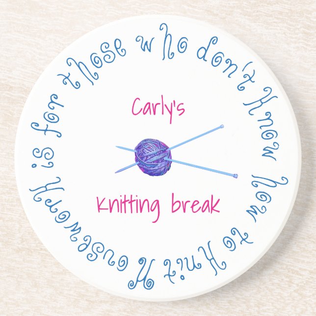 Housework is for those who ... with your name drink coaster (Front)