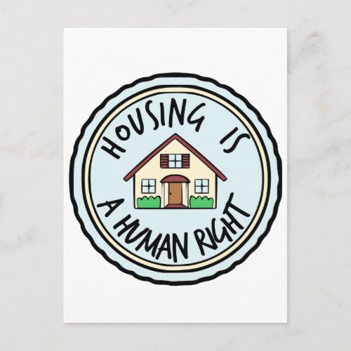 Housing is a Human Right Postcard