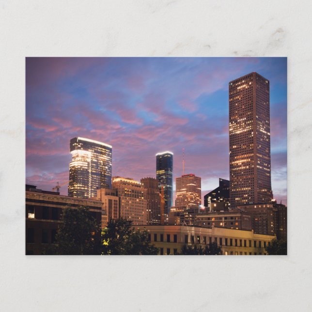 Houston at Night Postcard (Front)