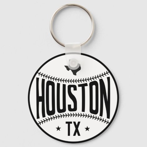 Houston Baseball Themed Keychain