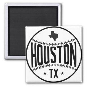 Houston Baseball Themed Magnet