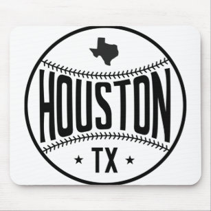 Houston Baseball Themed Mouse Pad