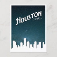Houston by Night Skyline - Houston, Texas, USA