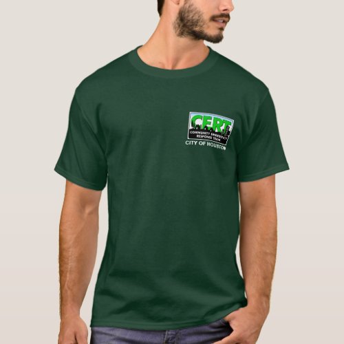 Houston CERT Long Sleeve green T_Shirt