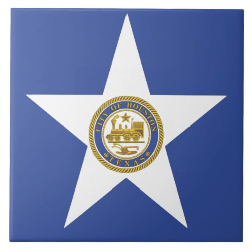 Houston City Flag Tile