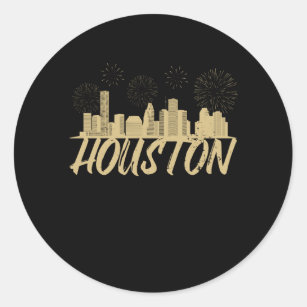 Houston Nickname Crush City Skyline Sticker for Sale by Sport-Your-Gear