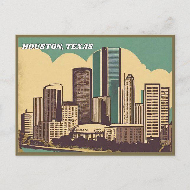 Houston city, Texas Postcard (Front)