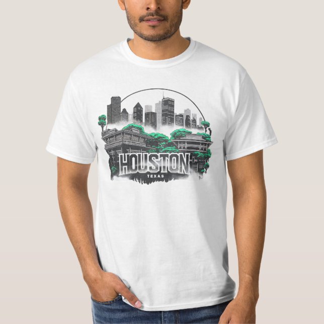 Houston City Texas USA T-Shirt (Front)