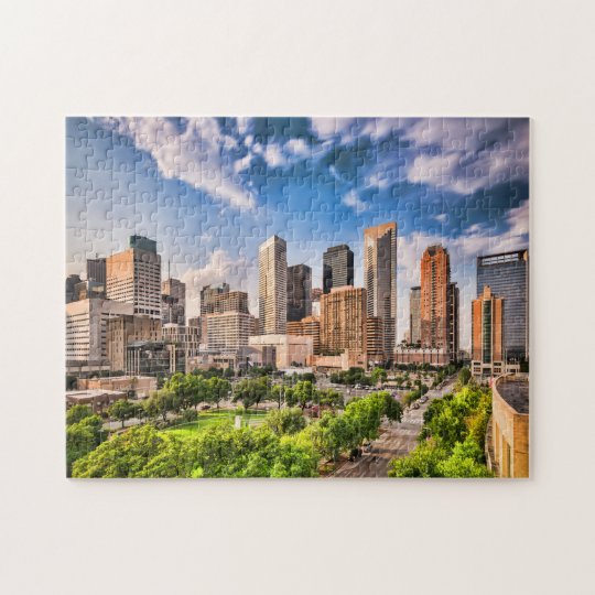 Houston Cityscape Buildings Jigsaw Puzzle