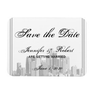 Houston Destination Save the Date Magnet