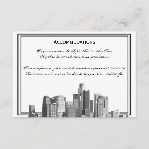 Houston Destination Wedding Accomodations Personalized Announcements