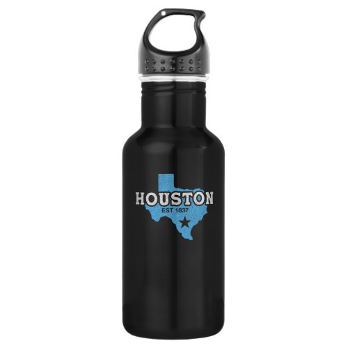 Houston est 1837 Design for proud Houstonian Stainless Steel Water Bottle