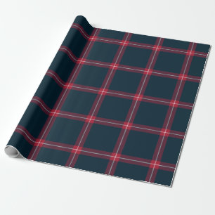 Houston Football Plaid Wrapping Paper