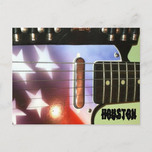 Houston Guitar Postcard