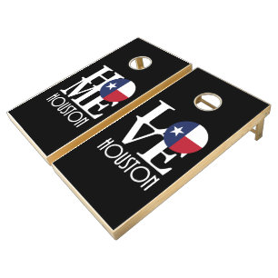 Houston HOME LOVE Cornhole Set