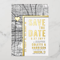 Houston Love Locator | Wedding Save the Date