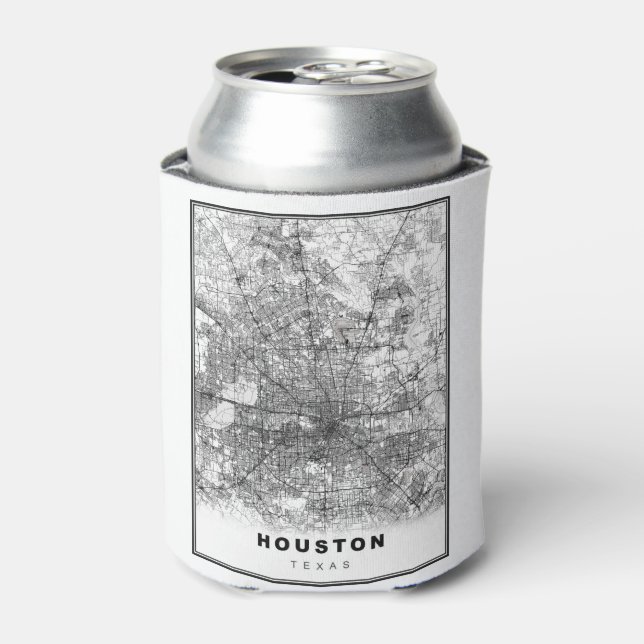 Houston Map Can Cooler (Can Front)