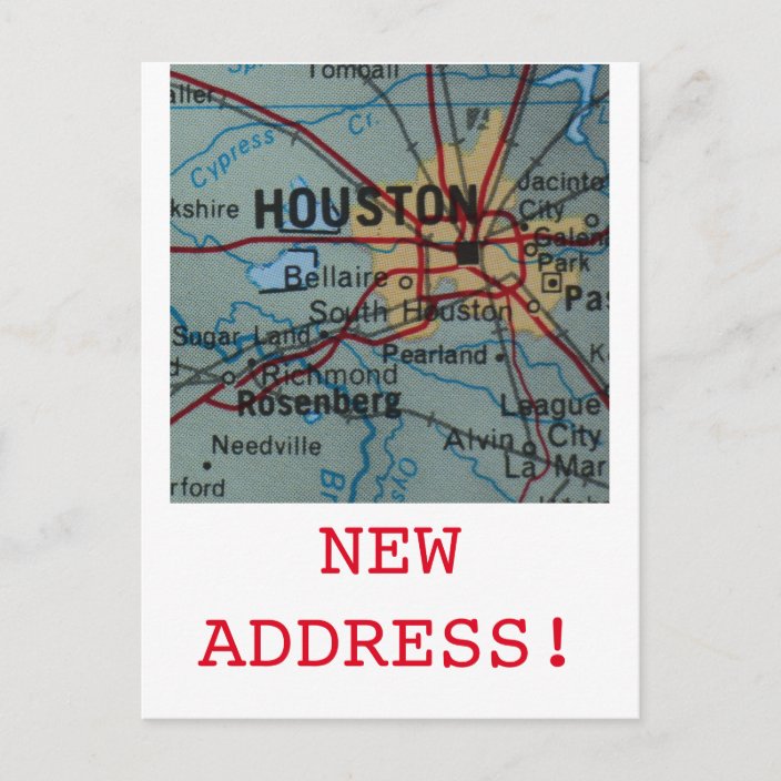 Houston New Address announcement