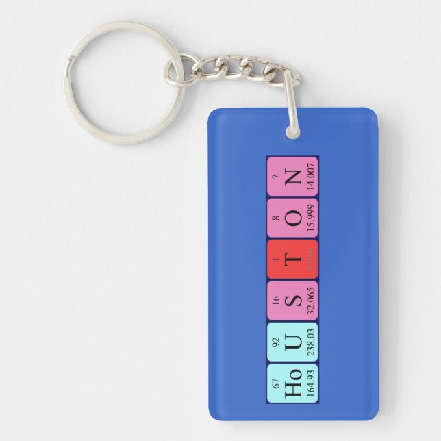 Houston periodic table name keyring (Front)