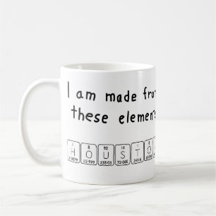 Houston periodic table name mug