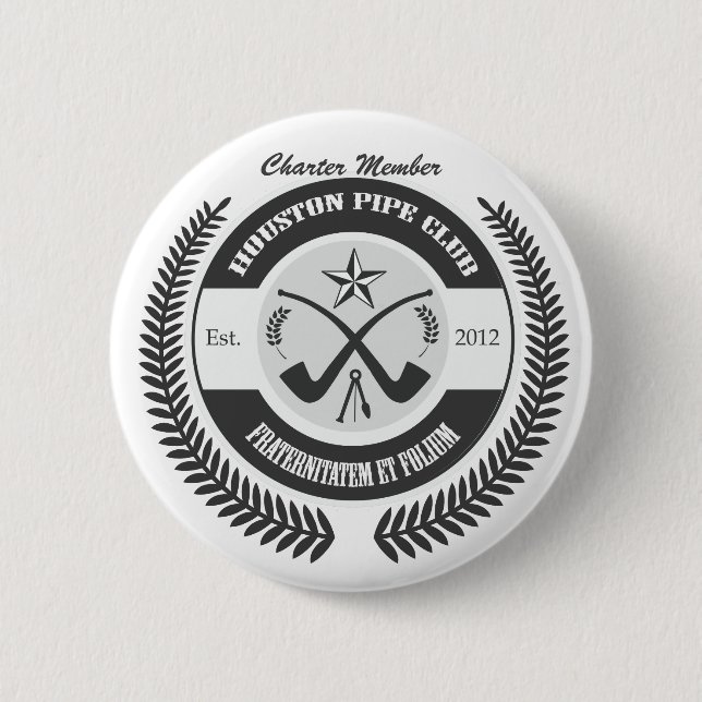Houston Pipe Club Button (Front)