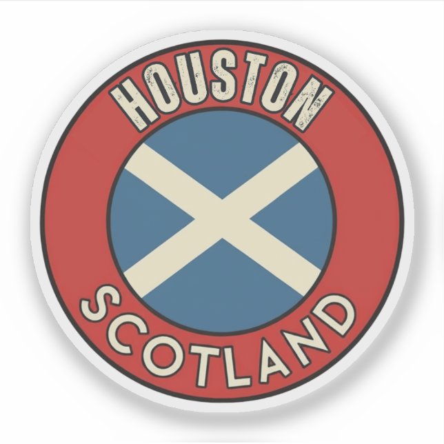 Houston, Scotland Sticker (Front)