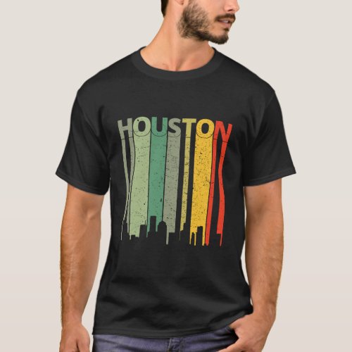 Houston Shirt 80S Vintage Retro Houston Texas Sky