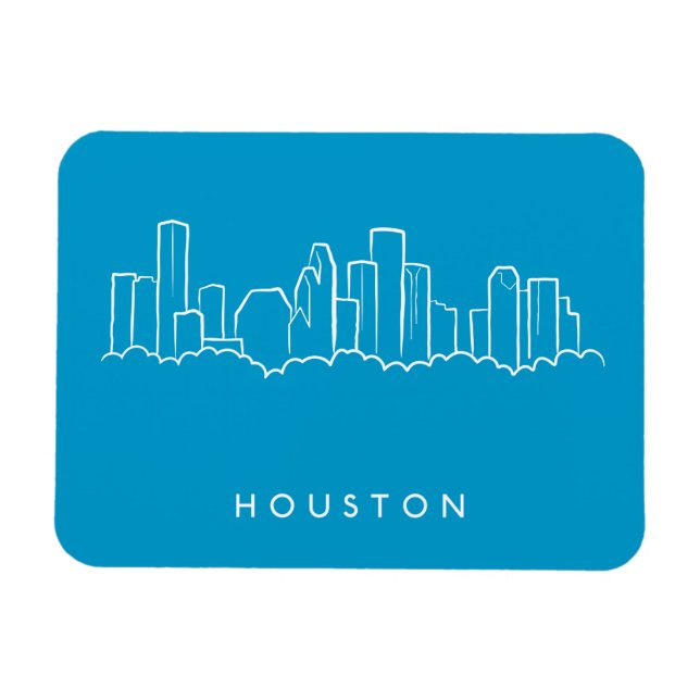 Houston Skyline Magnet (Horizontal)